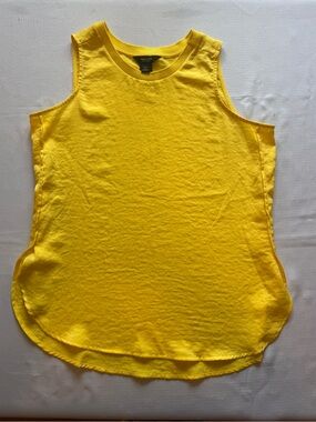 Simply Vera Vera Wang Yellow Sleeveless Shell Tank Top XS